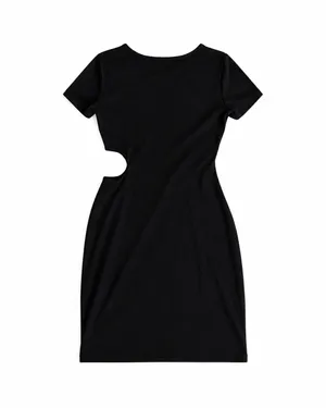 SHEIN Black Twist Cut Out Bodycon Mini Dress Size S thumbnail 5