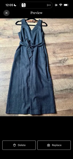 Marciano Charcoal Tweed Culotte Jumpsuit – Day to Night Staple thumbnail 4