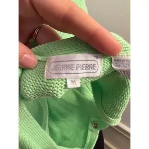Vintage 90s Jeanne Pierre Asymmetrical Button Cotton Knit Tank Top Apple Green thumbnail 6
