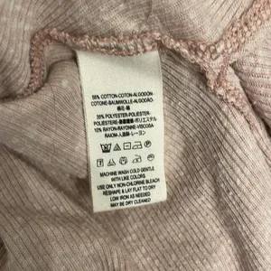 We The Free Top People Lover Ribbed Long Sleeve Taupe thumbnail 4
