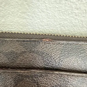 Coach Peyton Accordion Zip Around Wallet‎ Brown READ thumbnail 4