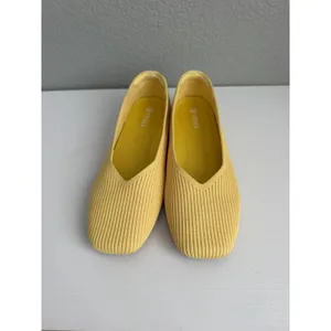 VIVAIA Margot 2.0 Women's US 8 EU 39 Yellow Knit Square Toe Ballet Flats thumbnail 6