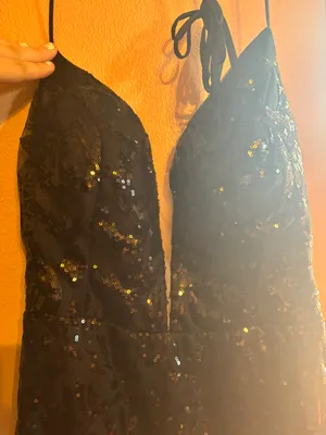 Black Sparkle Homecoming Dress thumbnail 2