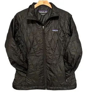 Patagonia Women’s Size XS Black Nano Puff Quilted Full Zip Jacket thumbnail 1