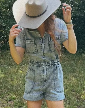 Denim romper Blue Size M thumbnail 1