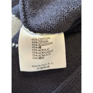 Brandy Melville Cropped Navy Blue Argyle Elizabeth Cardigan Sweater Clueless 90s thumbnail 5