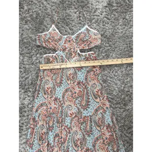 Blue B Collection Women’s Maxi Dress Paisley Boho Strappy V-Neck Beach Resort S thumbnail 13