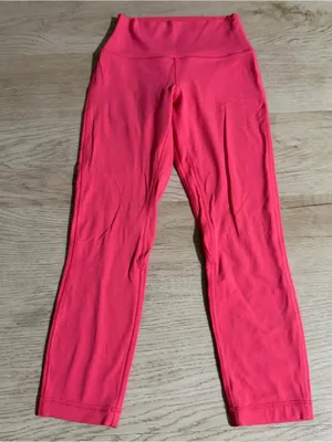 Lululemon Pink High-Rise Wunder Train Leggings thumbnail 1