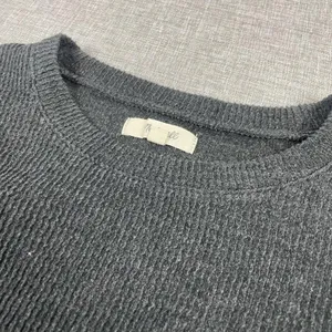 Madewell‎ Sweater Womens Small Gray Crew Neck Bell Sleeve Pullover Lightweight thumbnail 2
