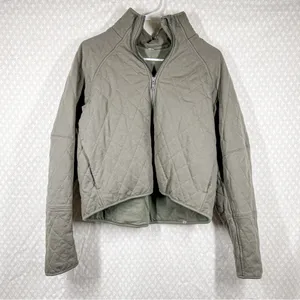 Lululemon Olive‎ Green Quilted Calm Jacket thumbnail 2