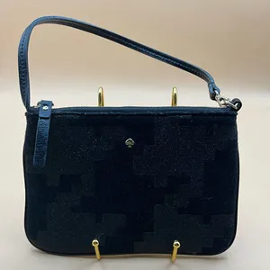 A Very Cute Black Geometric Black Print Kate Spade Purse Zip Pouch thumbnail 1