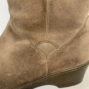 Vtg Brooks Brothers Size 7 Boots Shearling Lined Brown Suede Riding Women's 6075 thumbnail 12