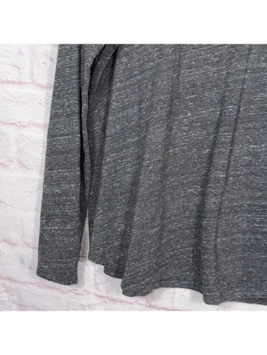 Sonoma The Everyday Tee Women’s Large Gray Long Sleeve Casual Basic Top thumbnail 3