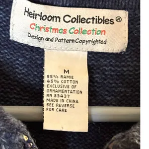 Vintage Heirloom Collectibles Christmas Sweater Vest M Patchwork Grandma Novelty thumbnail 4