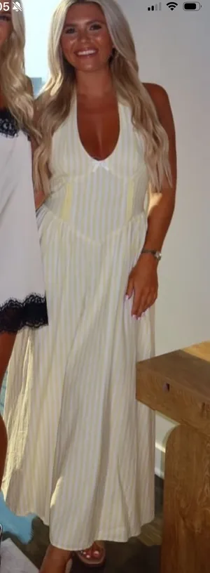 Calianna Midi Dress White thumbnail 1