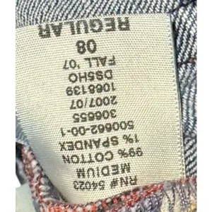 Gap Women's Jeans Flare Stretch Mid-Rise Medium Wash Denim Pants‎ Mexico Sz. 8R thumbnail 11
