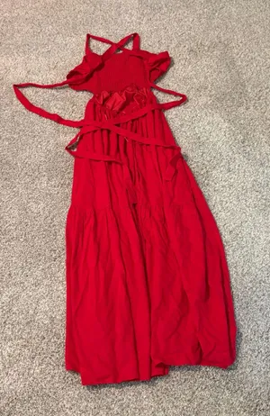 Altar'd State Red Maxi Dress thumbnail 4