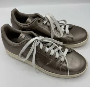 Adidas Stan smith Metallic Gray Low-Top Sneakers women’s size 8 sporty school thumbnail 1