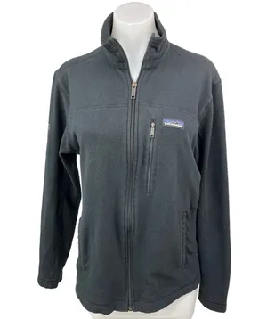 Patagonia Womens Black Iconiq Capital Zip Fleece High Neck Sweater Jacket Top M thumbnail 1