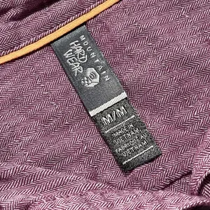 Mountain Hardwear Womens Top Popover Cinch Waist Long Sleeve Purple Medium DY thumbnail 5