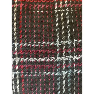 White House Black Market Tweed Skirt Size 00 Black and Red thumbnail 7