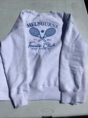 White Tennis Club Crewneck Sweatshirt thumbnail 5