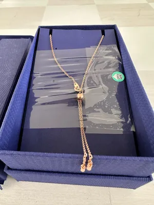 swarovski rose gold plated heart crystal necklace choker thumbnail 4