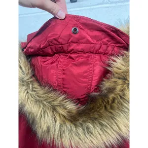 Alpha industries Sz Small Red Faux Fur Hood N-3B Waterproof Winter Parka jacket thumbnail 10