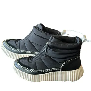 NEW Dolce Vita Devlin Quilted Sneaker Boot in Black Size 8.5 thumbnail 7