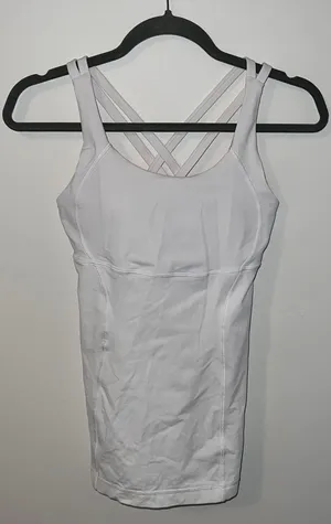 Lululemon White Tank thumbnail 1