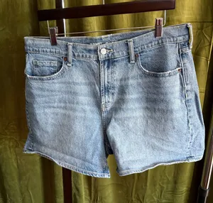 Old Navy High-Rise Baggy Shorts Denim thumbnail 1
