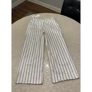OAT High Rise Baby Wide Patch Pocket Pants Size 12 / 31 Striped thumbnail 2