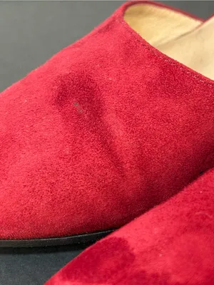 Eileen Fisher Mary Jane Block Heel Pumps in Burgundy red Suede 3 inch heel Size 8 thumbnail 12