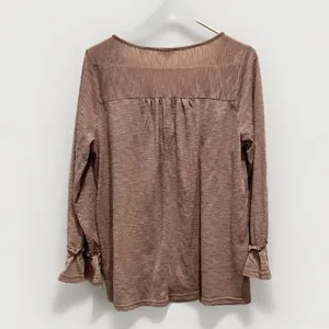 KORI America Women's Size‎ Large Top Pink Lavender Casual Boho Embroidered thumbnail 6