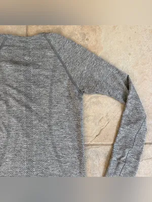 Lululemon Swiftly Tech Long Sleeve 2.0 in Slate / White Heather Grey Size 4 thumbnail 9