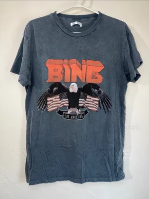 ANINE BING Bing Eagle Graphic Tee – Medium thumbnail 1
