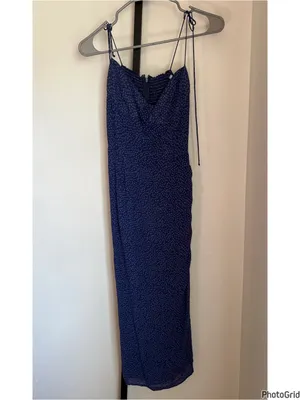 Reformation Kourtney Midi Dress - Hyacinth Size 10 thumbnail 2