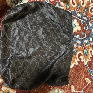 Authentic Vintage Gucci GG Print Satin Brown Dust Bag Made In Italy thumbnail 7