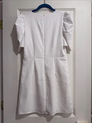 TCEC White Puff Sleeve Mini Dress thumbnail 3