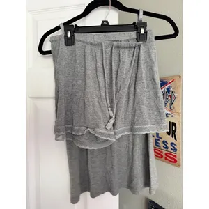 Gilligan & O'Malley Modal Pajama Set Gray Lace Trim Cami Shorts XS Target thumbnail 2