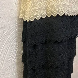 ‎joie white & black tiered eyelet dress M thumbnail 5