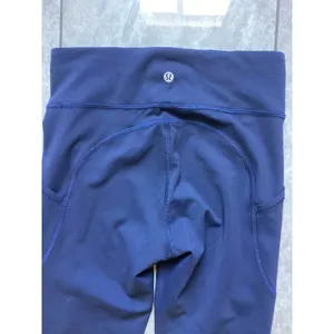 Lululemon Fast and Free High-Rise Tight 25 Nulux Navy Blue Running Leggings 6 thumbnail 3