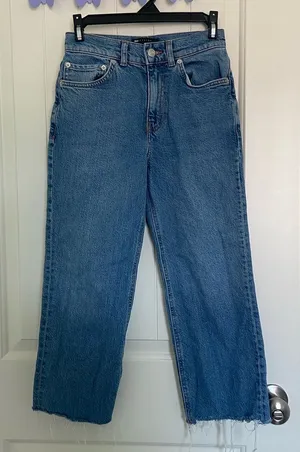 EUC | ASOS Design women’s distressed‎ hem jeans — size 26 thumbnail 1