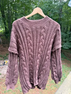 Cable Knit Pullover Sweater thumbnail 3
