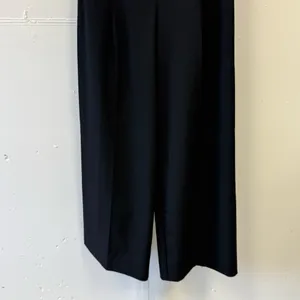NWT OAK + FORT Women’s Wide Leg Contemporary Minimalist Trouser Pants Black Sz 2 thumbnail 4