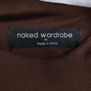 Naked Wardrobe Chocolate Brown One Shoulder Cut Out Mini Dress M thumbnail 4