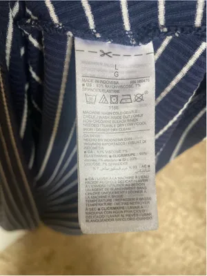 Old Navy Striped Ribbed Midi Dress Coastal Nautical Preppy Americana Classic L thumbnail 7