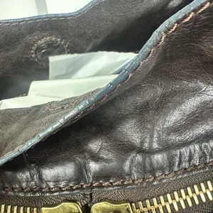 Chloé Bay Shoulder Bag Vintage Medium Brown Leather Gold Hardware Italy Classic thumbnail 10