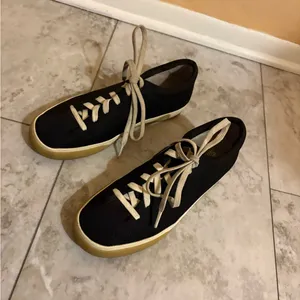Rothy’s The Lace-Up Sneakers in Black thumbnail 4