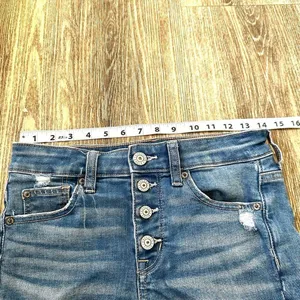 American Eagle hi rise denim next level shorts thumbnail 7